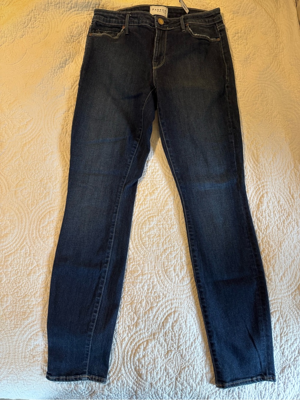 PARKER SMITH Dark Blue Skinny Jeans